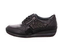 Waldläufer Bequeme Schnürschuhe für Damen, schwarz, Gr. 41 EU / 7,5 UK