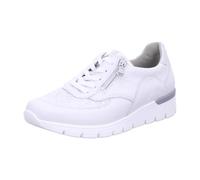 Waldläufer Damen Schnürhalbschuhe K-Ramona Schnürschuh Leder-/Textilkombination Freizeit Sport Schuhe Bedruckt Weite k lugina schwarz Lack Ramona Sneaker