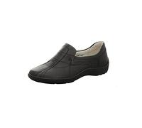Waldläufer Damen Leder Slipper schwarz, Weite H, 1333101/5.5