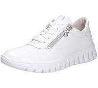 Waldläufer Damen Sneaker H-Birdy 916010-169-150 Glattleder Proactive Fußbett Weiß Gr. 39 Weite H