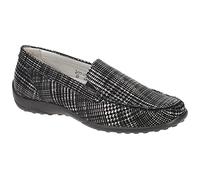 Waldläufer Kläre Slipper schwarz weiß K-Weite OrthoTritt - Größe 37.5