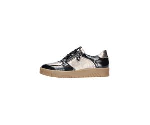 Waldläufer Damenschuhe Elegante Schnürer SCHWARZ BRONCE SCHWARZ BRONCE - Gr. - 5 UK