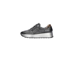 Waldläufer Damenschuhe Elegante Schnürer schwarz khaki schwarz khaki - Gr. - 8.5 UK