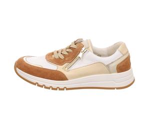 Waldläufer Damenschuhe Elegante Schnürer TOFFEE GOLD WEISS TOFFEE GOLD WEISS - Gr. - 41 EU | 7 UK