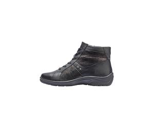 Waldläufer Damenschuhe Schnürstiefeletten schwarz asphalt schwarz asphalt - Gr. - 4.5 UK