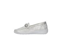 Waldläufer Damenschuhe Slipper / Trotteur weiss silber weiss silber - Gr. - 4.5 UK