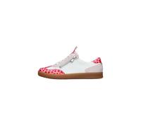 Waldläufer Damen Sneaker H-Daisy mit wechselbarem Fußbett Velours-/Glattleder Weiß Gr. 39 Weite H