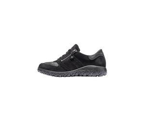 Waldläufer Damenschuhe Sportliche Schnürer schwarz nero schwarz nero - Gr. - 7 UK