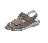 Waldläufer Damen Sandalette Garda 210004-191-088 Denver pietra grau, Damen Größen:6 (39), Farben:grau