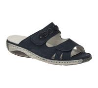 Waldläufer Damen Pantolette GARDA 210504-191-217 marine blau, Damen Größen:38.5, Farben:blau