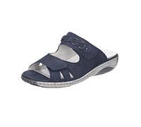 Waldläufer Damen Pantolette GARDA 210504-191-217 marine blau, Damen Größen:38.5, Farben:blau