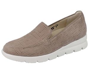Waldläufer H Bruni Damen Slipper Halbschuhe beige Karin Nubukleder