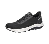 Sneaker WALDLÄUFER "H-CARL", Herren, Gr. 9,5 (44), schwarz, Synthetik, Textil, unifarben, Schuhe Sneaker, Freizeitschuh, Halbschuh, Schnürschuh in veganer Verarbeitung, H-Weite (54755269-9,5) schwarz