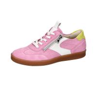 Waldläufer H-Daisy Sneaker mit Fußbett zum Wechseln 704005-401-151, Velour- / Glattleder Kombi., Rosa-Pink mit Weiß, Weite H Pink Gr. 40