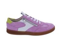 Waldläufer H-Daisy Sneaker mit Fußbett zum Wechseln 704005-401-151, Velour- / Glattleder Kombi., Rosa-Pink mit Weiß, Weite H Pink Gr. 40