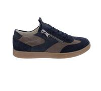 Waldläufer H-Daisy Sneaker mit Fußbett zum Wechseln 704005-406-519, Velourleder und Cord, Blau - Braun, Weite H Blau Gr. 42 1/2
