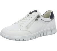 Waldläufer Herren Schnürhalbschuhe 907002-200 Baldo Notte Tobacco, blau, weiß, 7 UK X-Wide