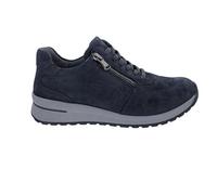 Waldläufer H-Inessa Halbschuh mit weichem Fußbett 928002-192-217, leicht glänzendes Nubukleder, Blau - Marine, Weite H Blau Gr. 40