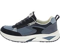 Waldläufer Halbschuh H-Jack 738002-100-200 Veloursleder mit Mesh Blau Weite H Gr. 44 1/2