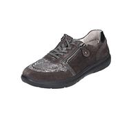 Waldläufer H-Leonie Damenschuhe Halbschuhe Bequem Schnürer Grau Freizeit, Schuhgröße:EUR 38 | UK 5