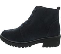 Schnürstiefelette WALDLÄUFER, Damen, Gr. 8 (42), blau (navy), Veloursleder, Schuhe Schnürstiefelette, Schnürboots, in klassischer Optik, bequem Weite-G (19978326-8) navy