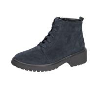 Schnürstiefelette WALDLÄUFER, Damen, Gr. 5,5 (38,5), blau (navy), Veloursleder, Schuhe Schnürstiefelette, Schnürboots, in klassischer Optik, bequem Weite-G (19978326-5,5) navy