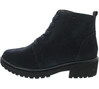 Schnürstiefelette WALDLÄUFER, Damen, Gr. 5,5 (38,5), blau (navy), Veloursleder, Schuhe Schnürstiefelette, Schnürboots, in klassischer Optik, bequem Weite-G (19978326-5,5) navy
