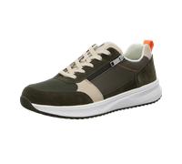 Waldläufer Low Sneaker H-matti Low Top 784001-101 Grün 219 Oliv Beige Leder Mit Eva & Herausnehmbar für Herren - 41
