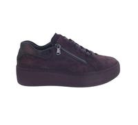 Waldläufer H-Nicky Sneaker, Veloursleder Kombi., Bordo Nuba, Weite H 733021-216-020 Rot Gr. 40 1/2