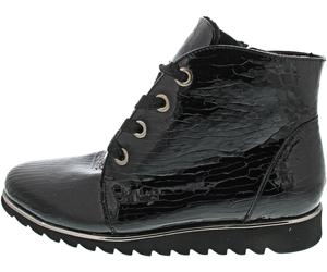 Waldläufer H-Ragna Schnürstiefel Schwarz - Schwarz / Neu / 37,5