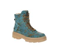 Waldläufer H-Saiga Bootie Warmfutter 977801-300-124, Nubukleder Komb., Lago (Blau)/ Khaki, Weite H Blau Gr. 40
