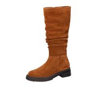 Stiefel WALDLÄUFER "H-Shelly", Damen, Gr. 6,5 (40), Normalschaft, braun (cognac), Veloursleder, Schuhe Stiefel, Langschaftstiefel mit Reißverschluss, in bequeme Weite G (84585811-6,5) cognac
