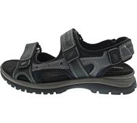 Sandale WALDLÄUFER "H-Taro", Herren, Gr. 11,5 (46,5), blau (dunkelblau), Textil, Nubukleder, sportlich, Schuhe, Sommerschuh, Klettschuh, Outdoorsandale, in Komfortweite H (60110622-11,5) dunkelblau