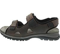 Sandale WALDLÄUFER "H-Taro", Herren, Gr. 8 (42), braun (dunkelbraun), Nubukleder, Basic, Schuhe, Sommerschuh, Klettschuh, Freizeitsandale, mit Profilsohle, H-Weite (53577036-8) dunkelbraun