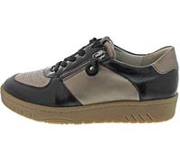 Waldläufer Damenschuhe Elegante Schnürer SCHWARZ BRONCE SCHWARZ BRONCE - Gr. - 4.5 UK