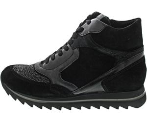 Waldläufer Haiba Schnürstiefelette Schwarz - Schwarz / 37,5