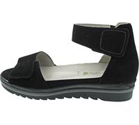 WALDLÄUFER Damen Sandale schwarz, Größe 38,5 schwarz