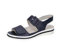 Waldläufer Damen Komfortsandale Hakura 351013 139 194 Blau Größe 38,5 EU