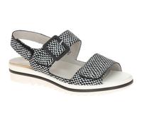 Waldläufer Sandale Hakura 351013 Damen schwarz-weiß Muster H-Weite Größe 39