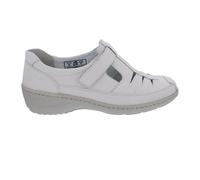 Waldläufer Halbschuh in Weite K Klettverschluss 607501-139-111,Glattleder, Beige, Fußbett zum Wechseln Beige Gr. 42 1/2