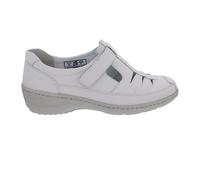 Waldläufer Halbschuh in Weite K Klettverschluss 607501-139-111,Glattleder, Beige, Fußbett zum Wechseln Beige Gr. 37 1/2