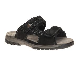 Waldläufer HARALD 372501 100 001 schwarz - bequeme Pantoletten für Herren - Größe 44.5