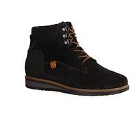 Waldläufer Havida 379802-001 Schwarz - gefütterte Stiefelette - Damenschuhe Bequeme Stiefel/Stiefeletten, Schwarz, leder (brizu denver)