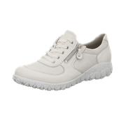 Waldläufer Sneaker OrthoTritt Havy-Soft – Glattleder mit Stretchmaterial Weiß Weite H Gr. 40