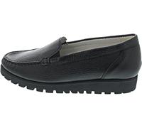 Waldläufer Hegli, Slipper, Profilsohle, Hirschleder (Deer), schwarz, Weite H 549512-199-001 Gr. 40