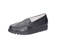 Waldläufer Hegli, Slipper, Profilsohle, Hirschleder (Deer), schwarz, Weite H 549512-199-001 schwarz Gr. 39