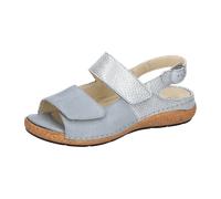 Waldläufer Heliett Sandale blau sky K-Weite Glitzer 681003 für Damen, blau, Größe 40 EU / 6,5 UK