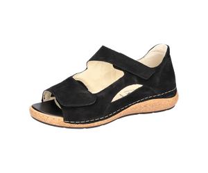 Waldläufer Heliett Sandale schwarz K-Weite OrthoTritt 681K80 für Damen, schwarz, Größe 37 EU / 4 UK