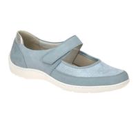 Waldläufer Schuhe Henni-Soft Denver, Ortho-Tritt, Nubukled./Krokusstretch, Sky Argento 41 Weite H