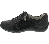 Waldläufer Schnürschuh Henni Damen Glattleder Schwarz